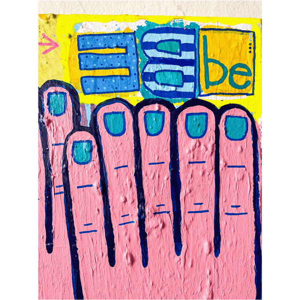 "Untitled (Be, Be, Be)" - Painting